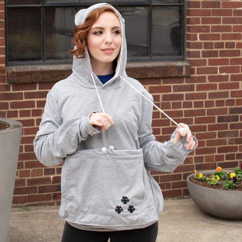 Kim - Pull uni avec bonnet animal