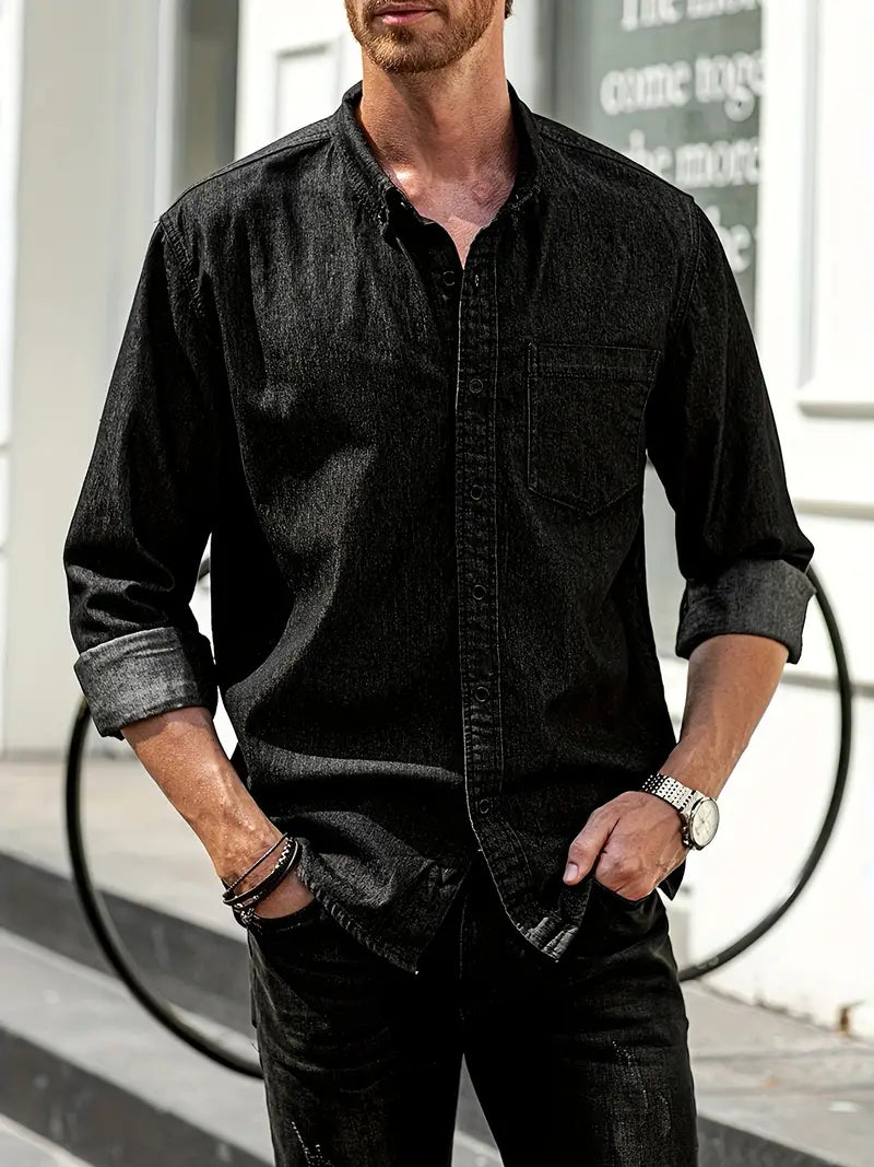 Alexander – chemise en jean à manches longues pour homme