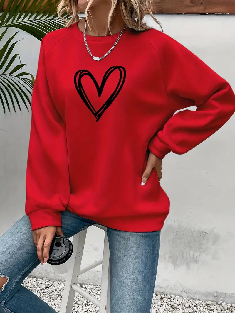 Emily – pull élégant à motif cœur