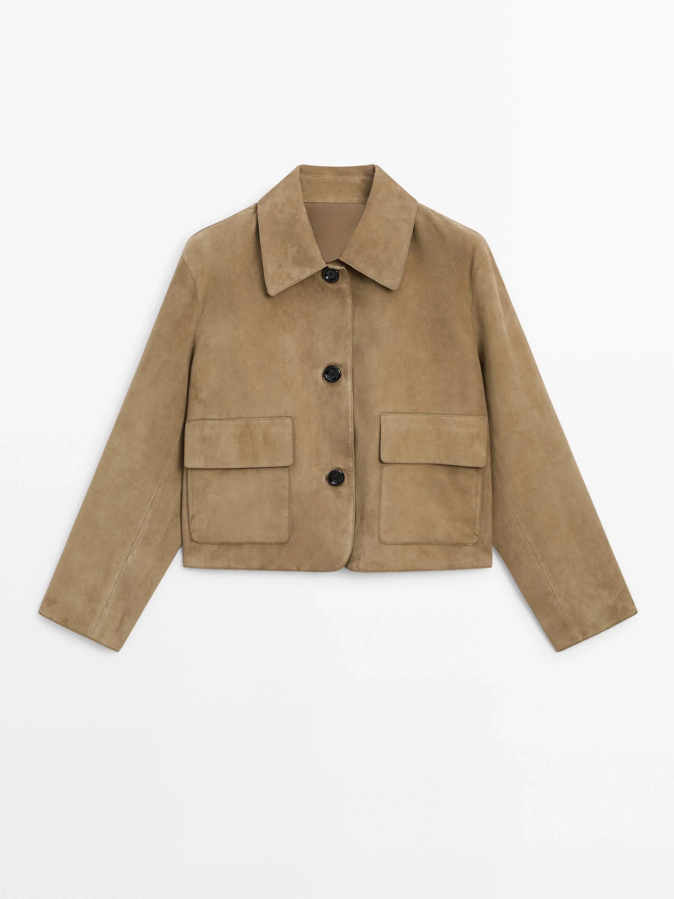 Veste en daim fendu avec poche