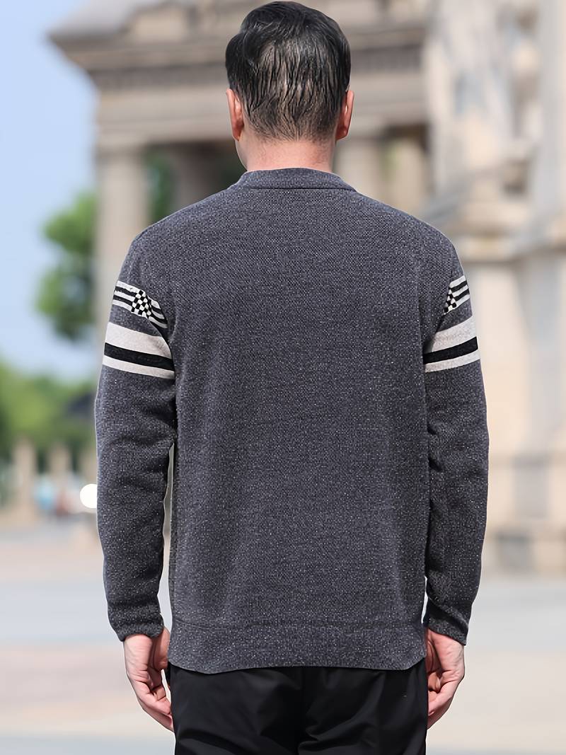 Matthew – Pull rayé à manches longues pour homme