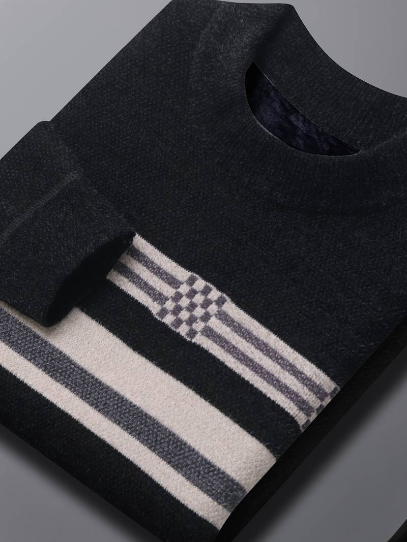 Matthew – Pull rayé à manches longues pour homme