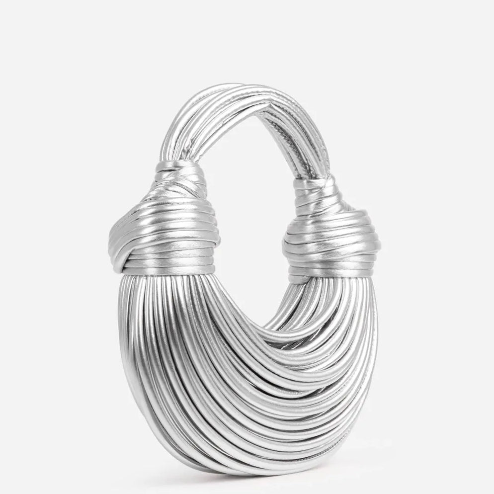 Lara Geknotete Handtasche mit Riemen
