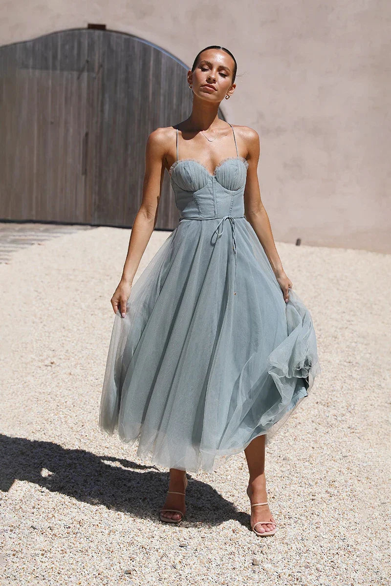 Diana Midikleid - Salbeigrün
