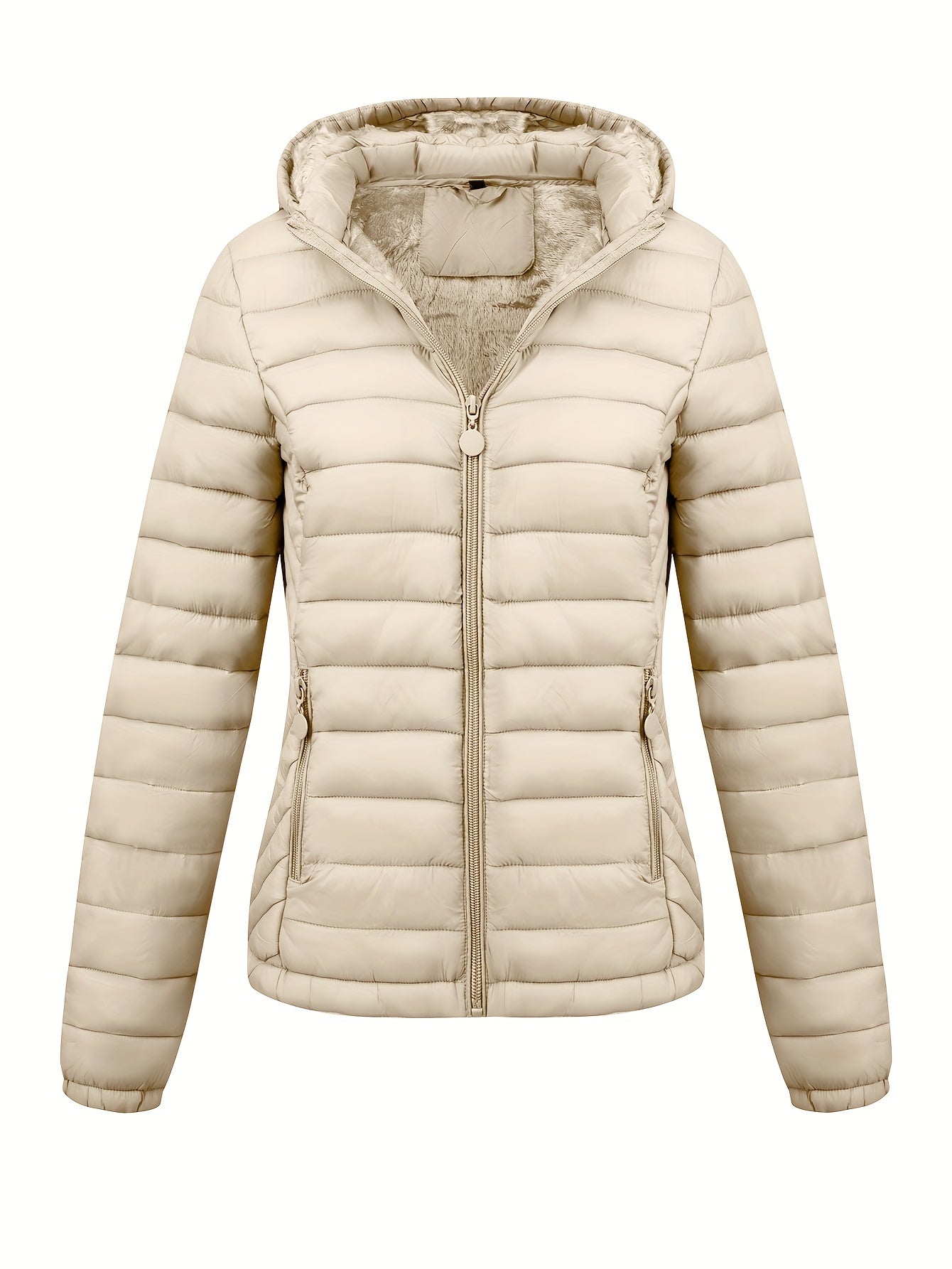 Wikran | Manteau bouffant à capuche zippé pour femme