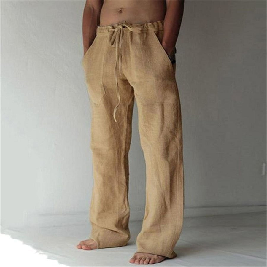 Benjamin - Einfarbige Leinen-Freizeithose für Herren