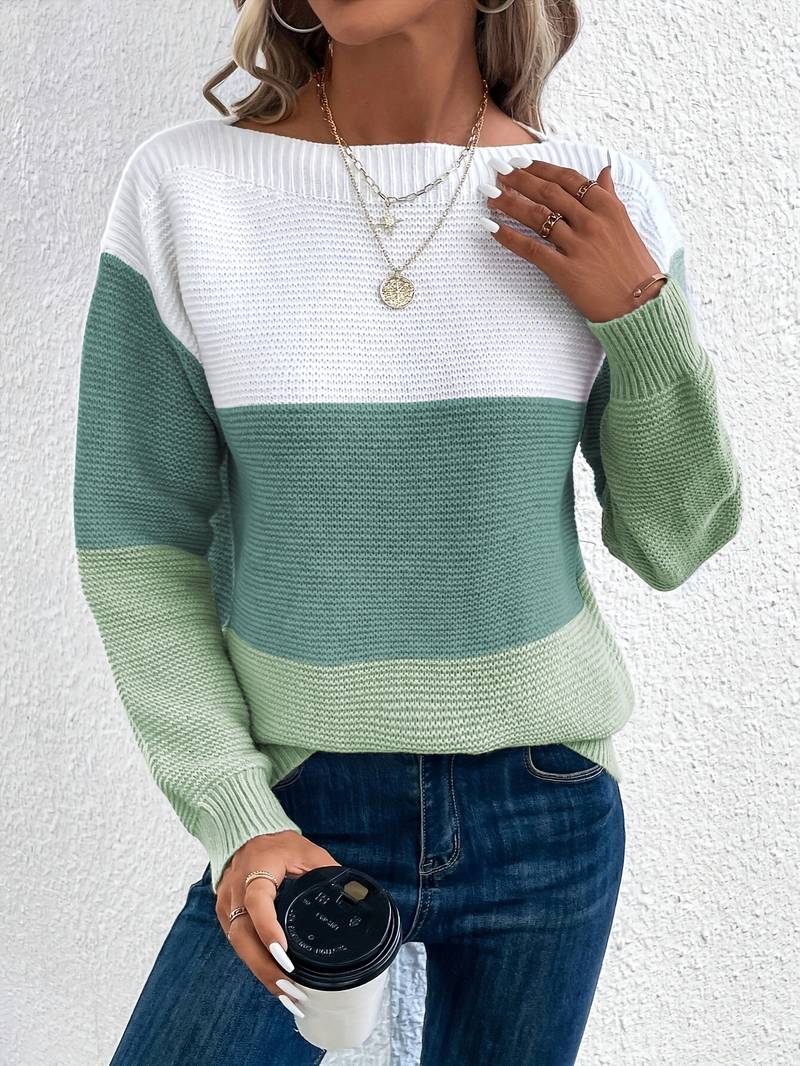 Lyra – pull col rond élégant