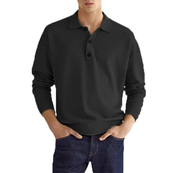 Helmut - T-shirt col V à manches longues pour homme