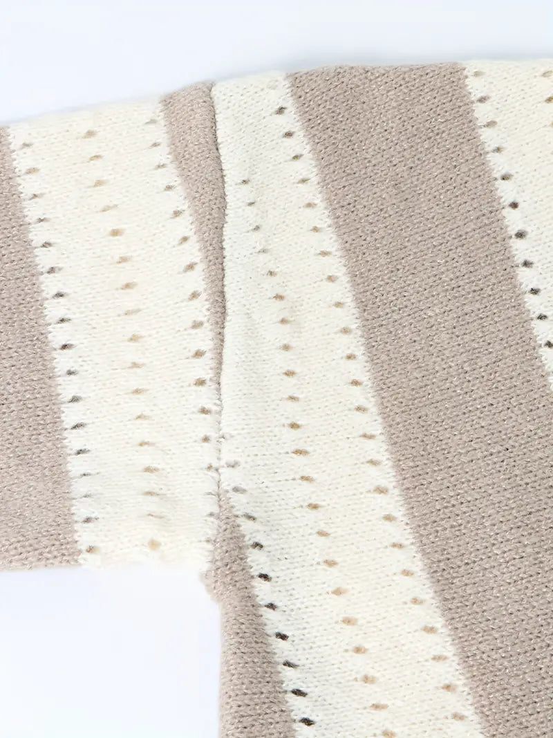Grace – pull rayé col V