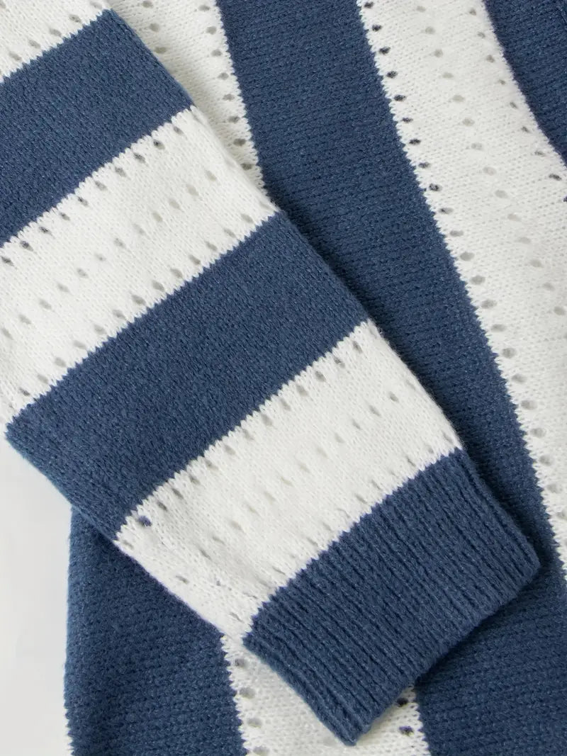 Grace – pull rayé col V