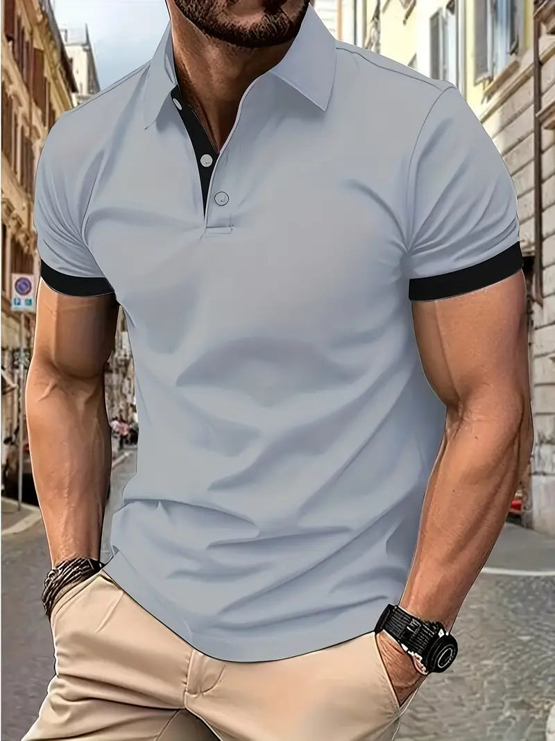 William – chemise colorblock décontractée pour homme