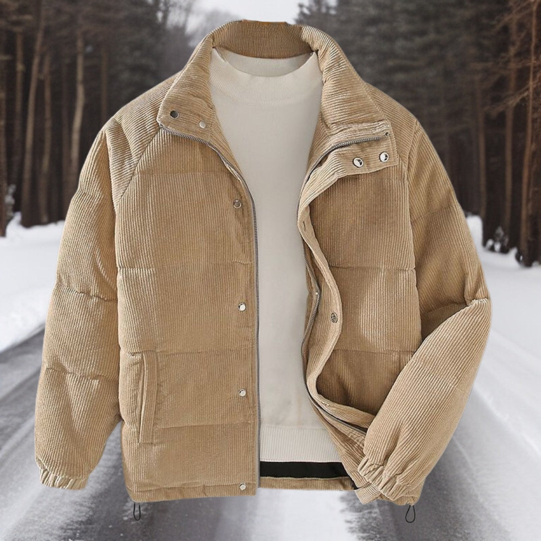 Yisellec | Veste chaude en velours côtelé pour l'hiver