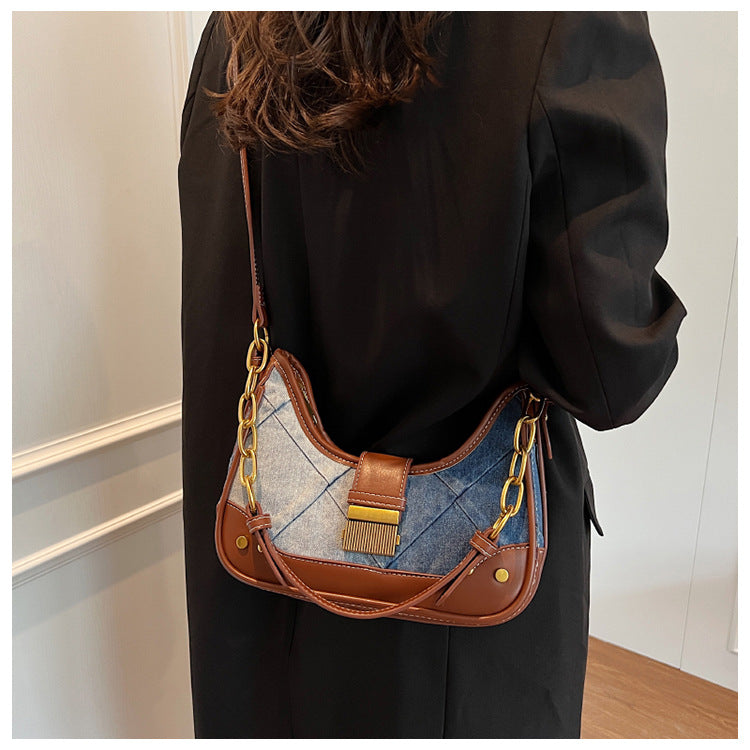 Sac à bandoulière pour femme Bellachicha avec chaîne en diamant