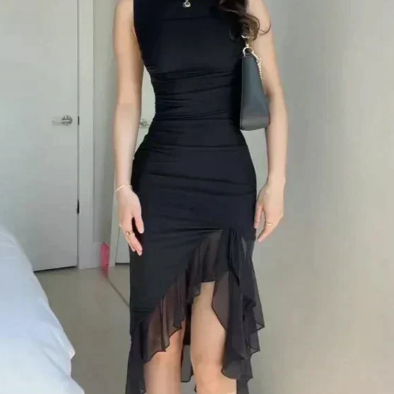 Tawana - Rückenfreies Plissée-Kleid