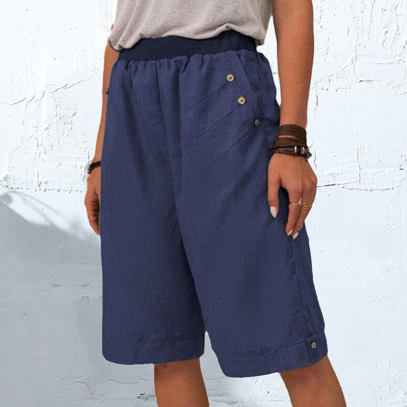 Pantalon décontracté uni pour femme