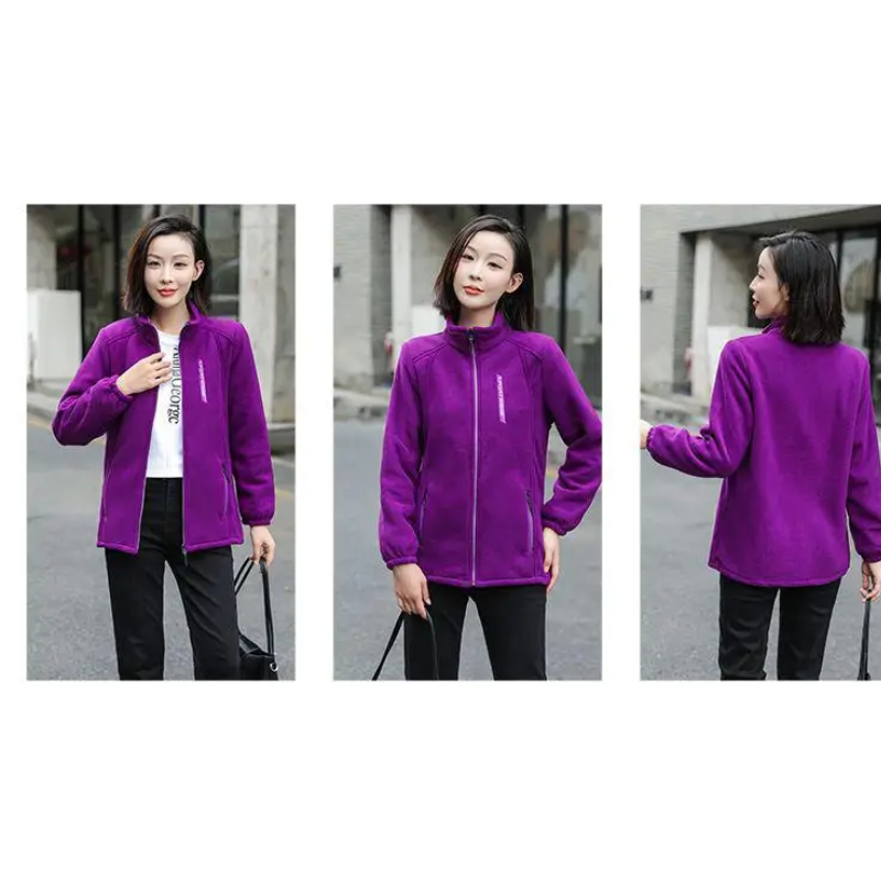 Leichte Damen-Zip-Jacke, perfekt für draußen, Fleece-Weste
