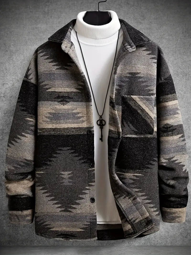 Zachary – veste à motifs géométriques pour homme