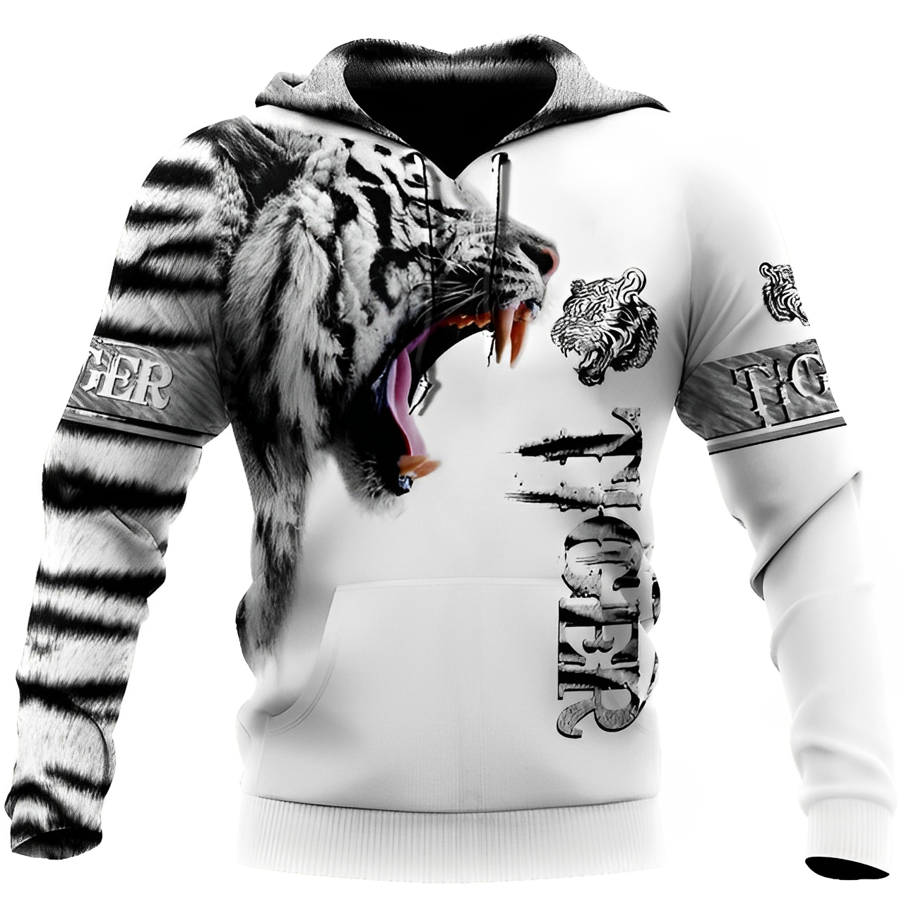 Sweat à capuche Claws Tiger pour homme