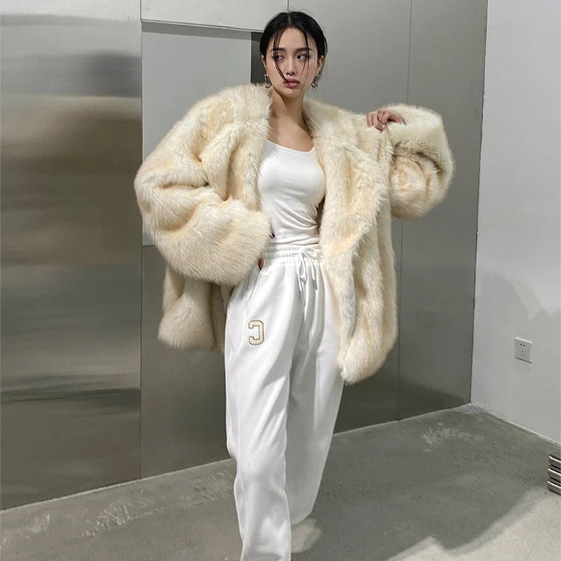 Manteau | Manteau en fausse fourrure surdimensionné