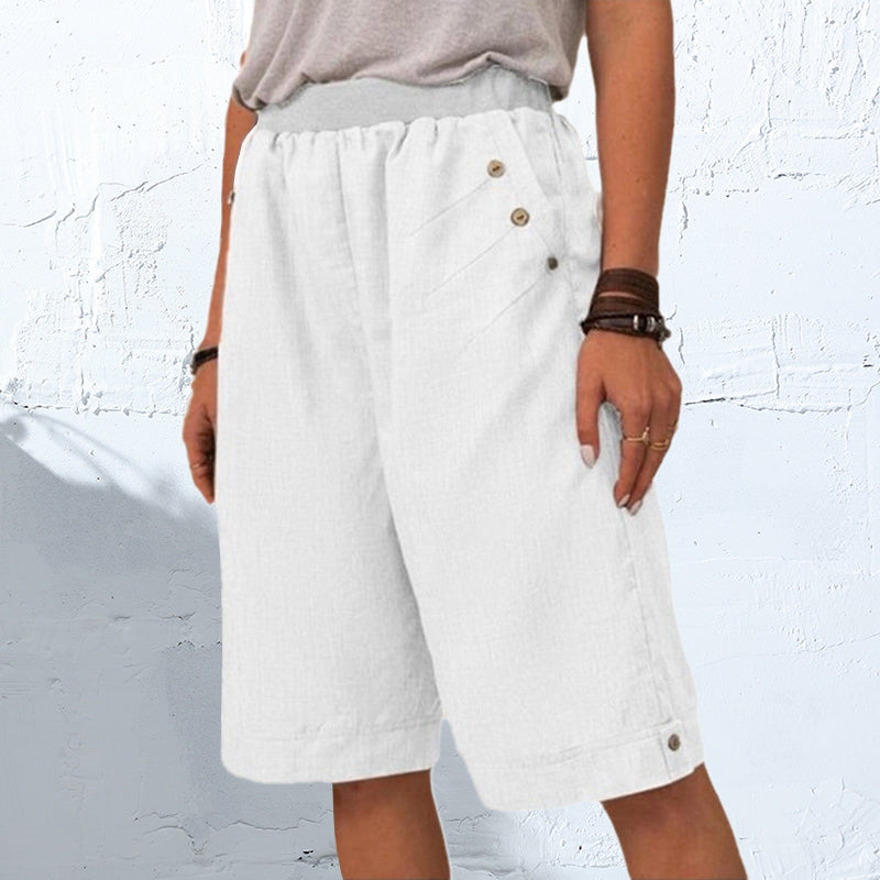 Pantalon décontracté uni pour femme
