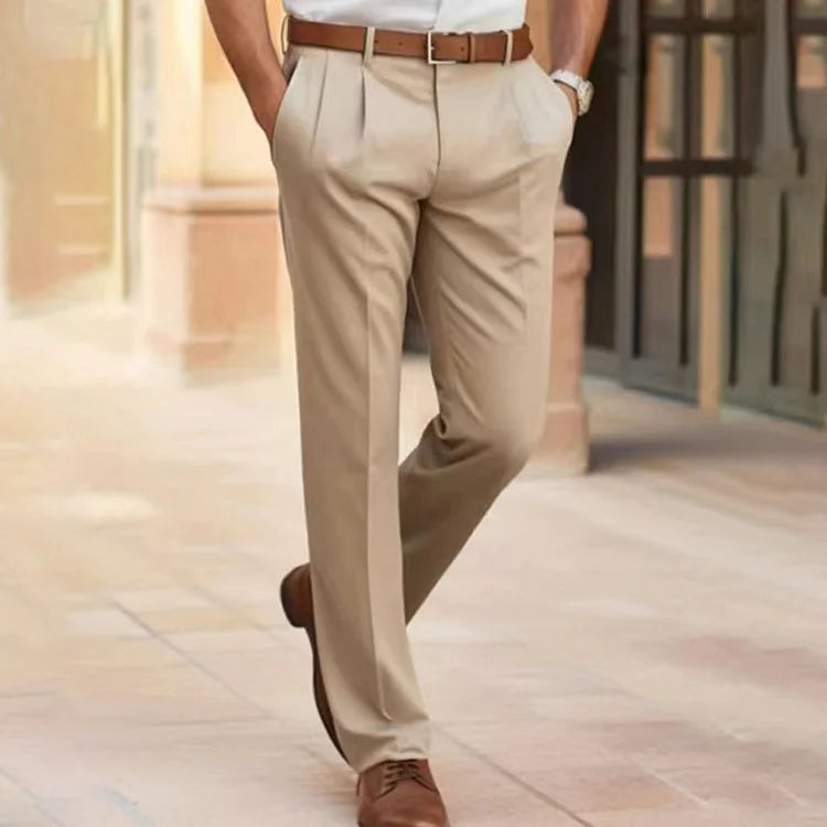 Glenn – Pantalon de costume décontracté pour homme avec poches