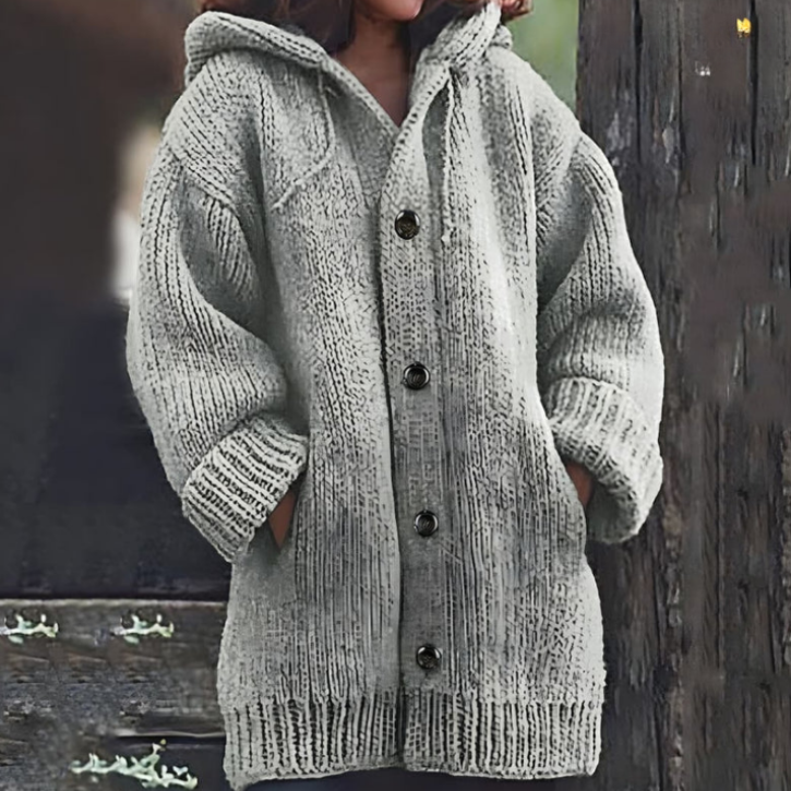 Xénora | Veste longue à capuche