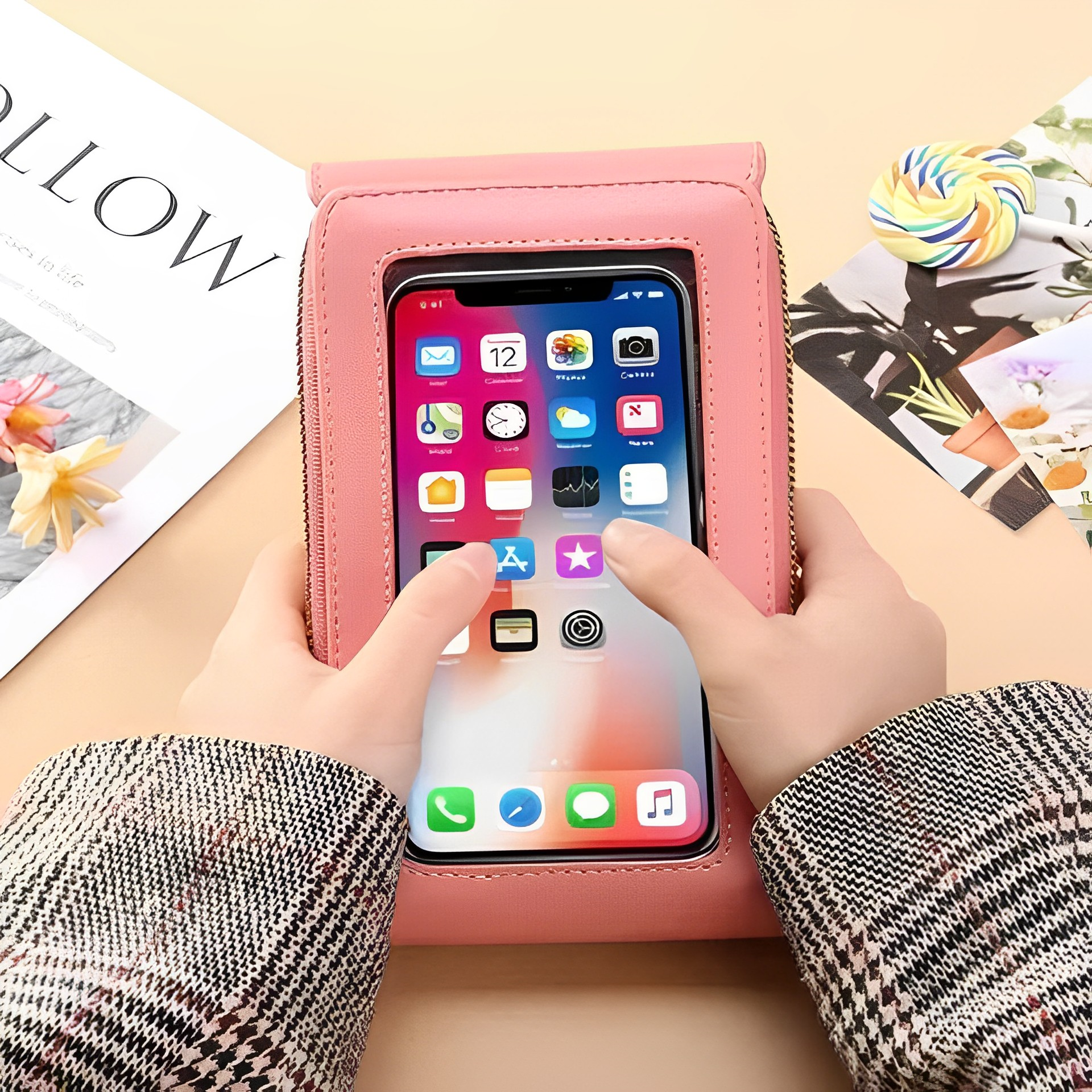 Bellachicha - Petit sac bandoulière pour téléphone