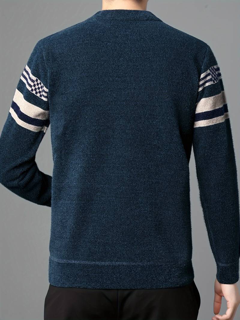 Matthew – Pull rayé à manches longues pour homme