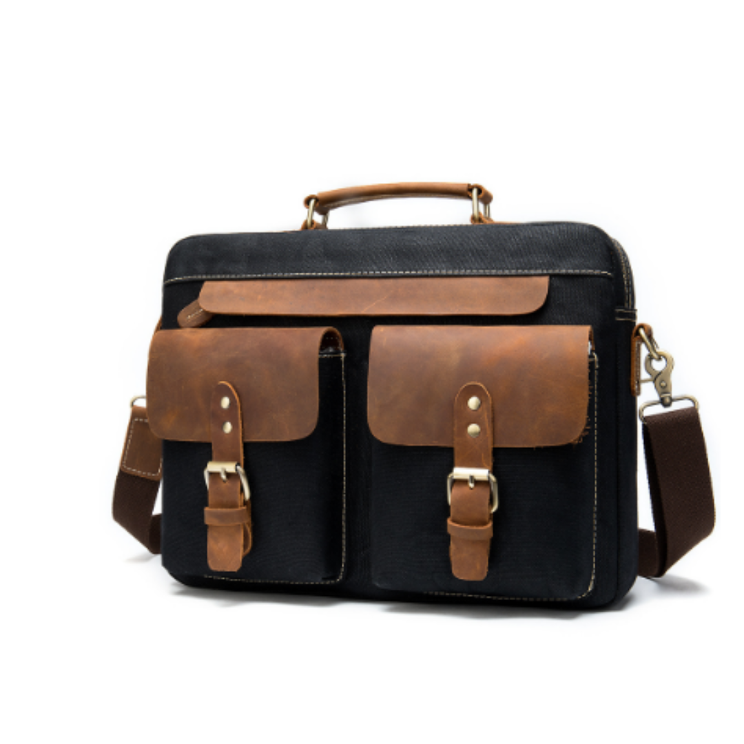 Tyrell - Vintage-Umhängetasche - Mit Verschließbaren Vordertaschen