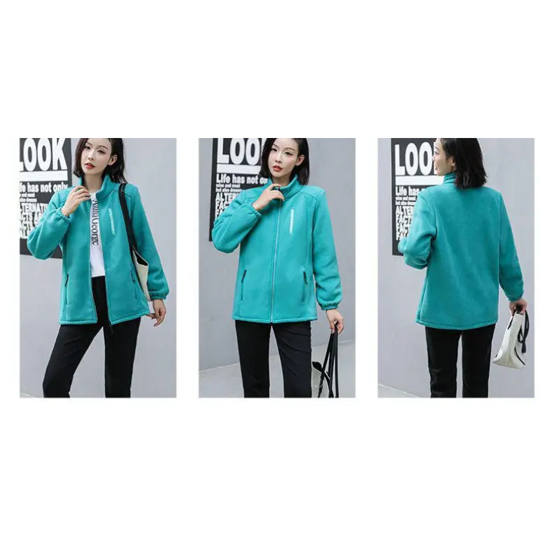 Leichte Damen-Zip-Jacke, perfekt für draußen, Fleece-Weste
