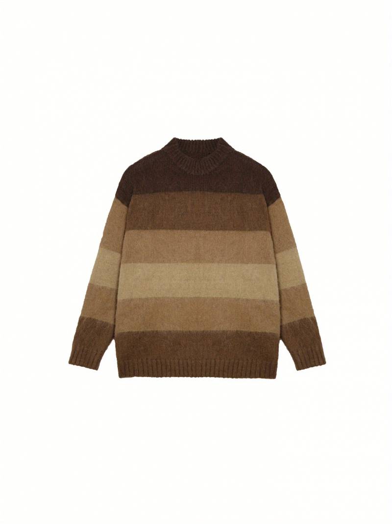 Daniel – Pull ras du cou color-block pour homme