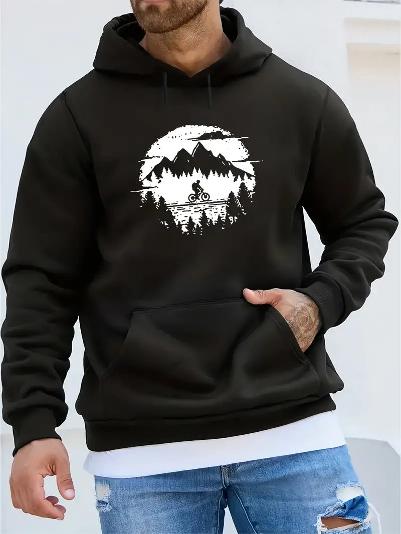 Victor – Sweat à capuche graphique décontracté pour homme