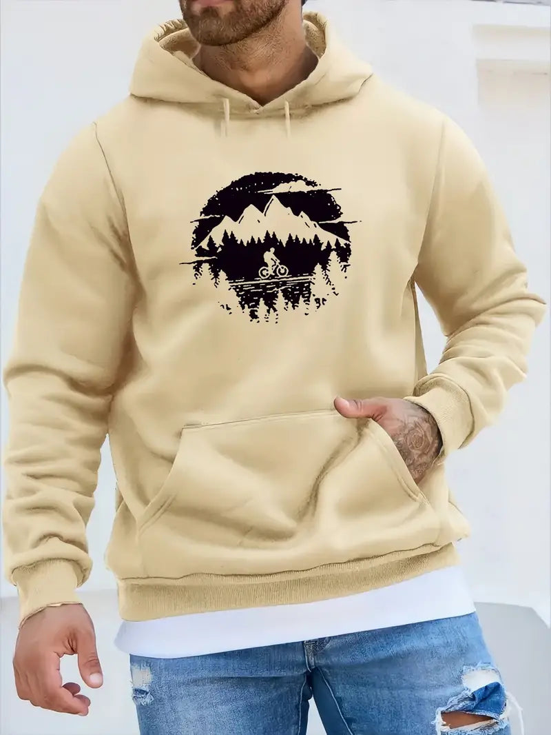 Victor – Sweat à capuche graphique décontracté pour homme