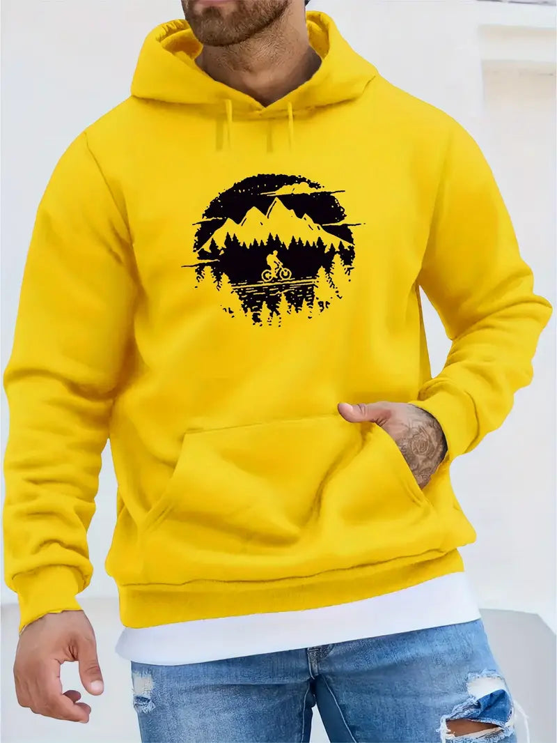 Victor – Sweat à capuche graphique décontracté pour homme