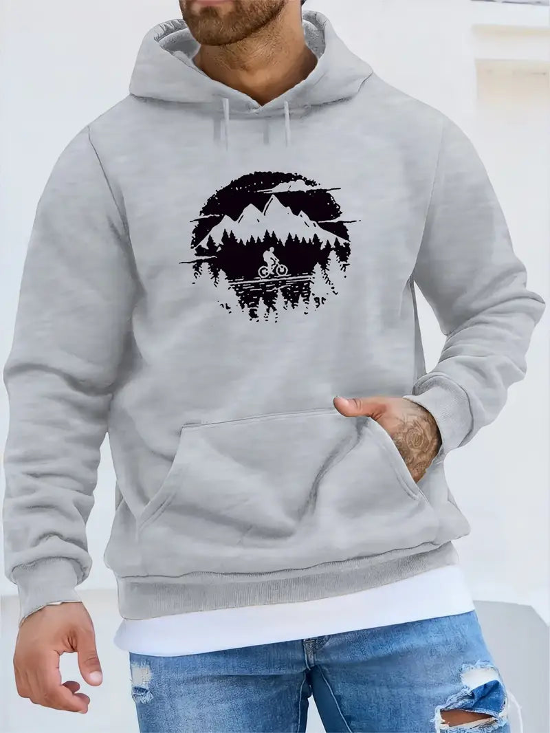 Victor – Sweat à capuche graphique décontracté pour homme