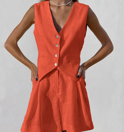 Ensemble deux pièces avec gilet