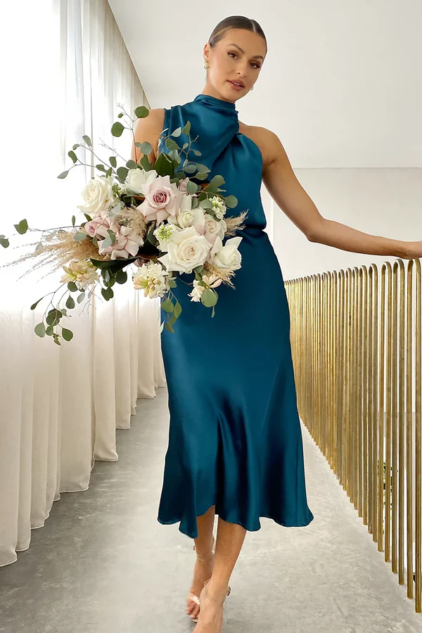 Esther Maxikleid - Blaugrün