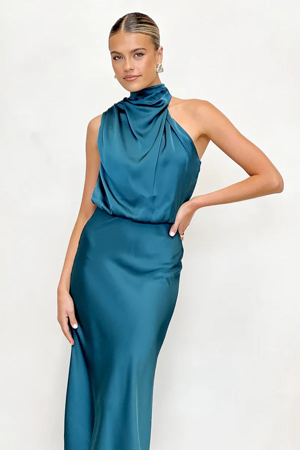 Esther Maxikleid - Blaugrün