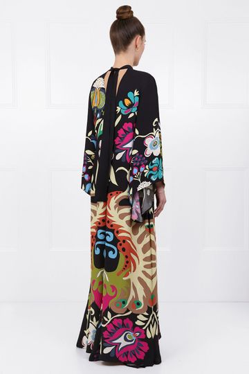 Robe longue Peacock Magnifico multicolore