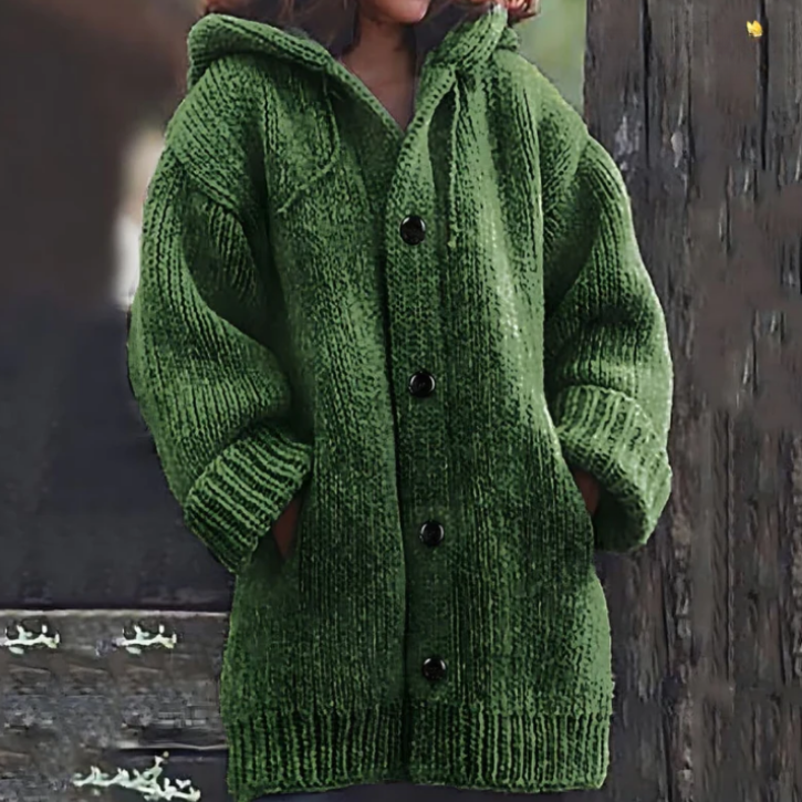 Xénora | Veste longue à capuche