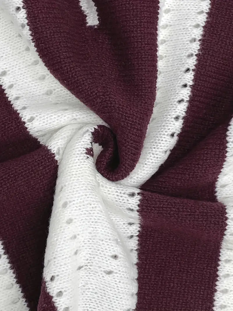 Grace – pull rayé col V