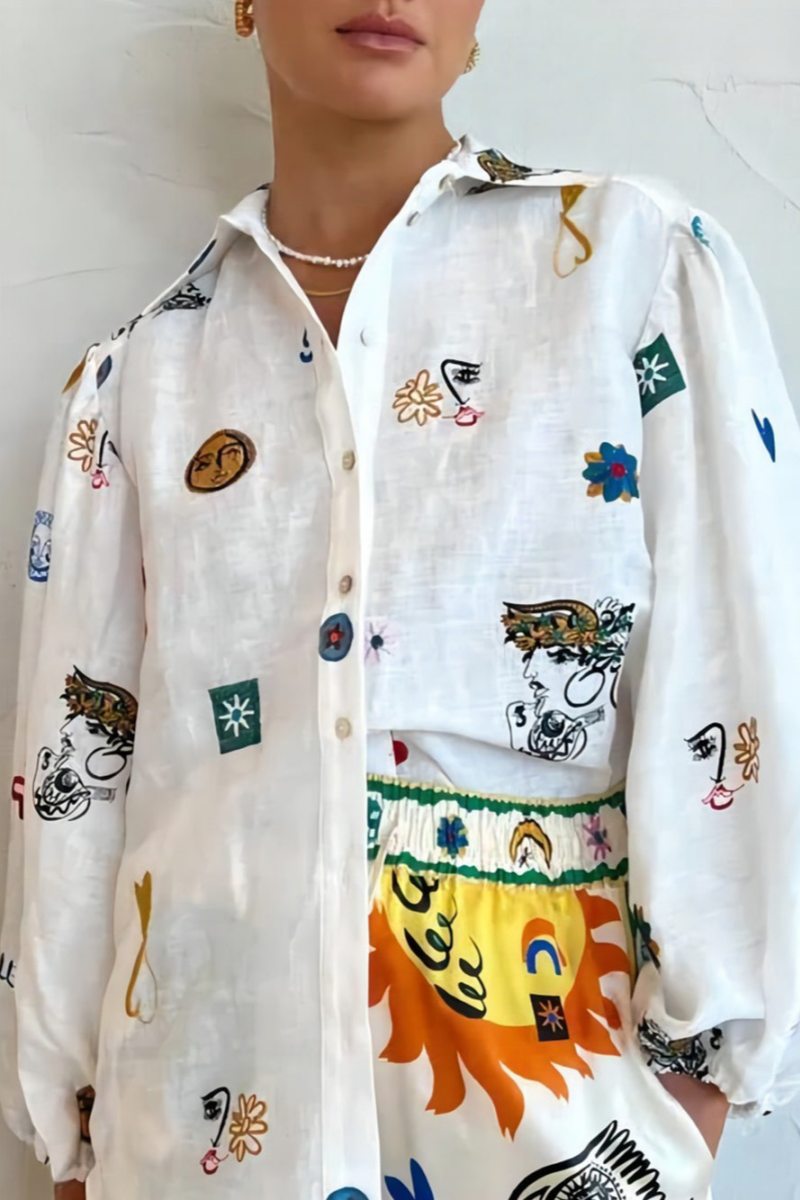 Personalisiertes Graffiti-Laternenärmel-Shirt