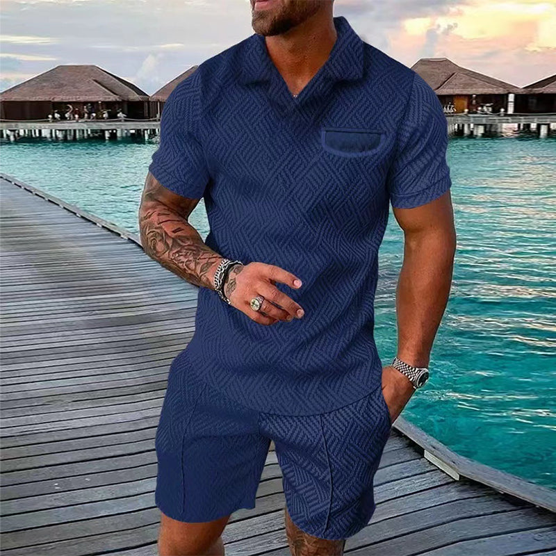 Polo décontracté imprimé pour homme