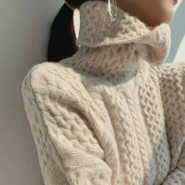 Pull col roulé en cachemire Lucia