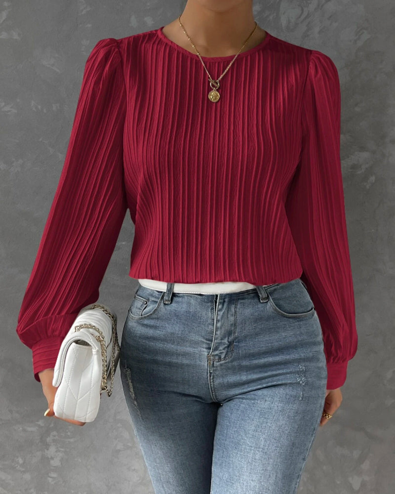 Bellachicha – Bluse mit Rundhalsausschnitt