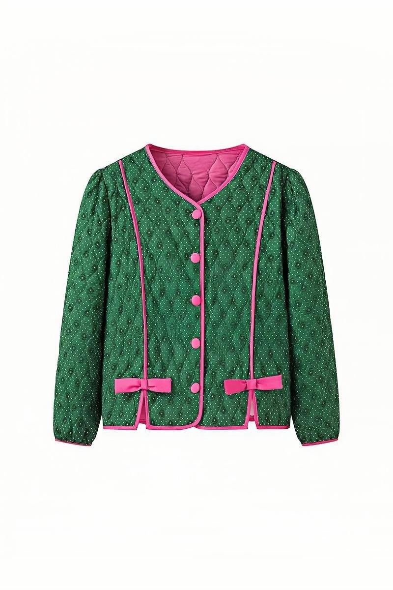 Veste matelassée verte