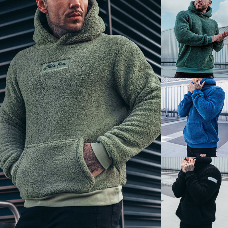 Sweat à capuche en peluche pour homme Mateo