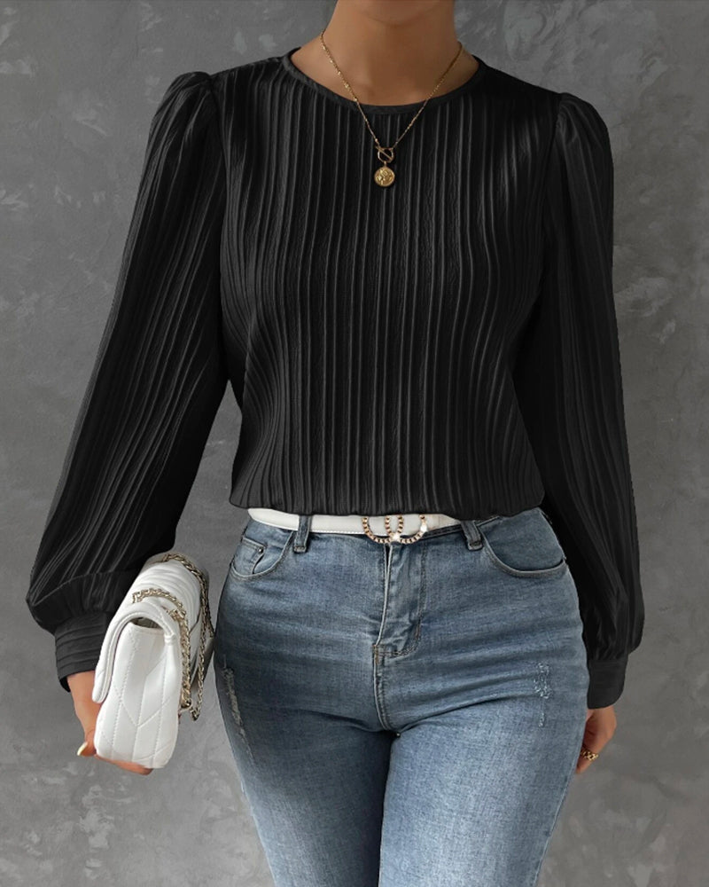 Bellachicha – Bluse mit Rundhalsausschnitt