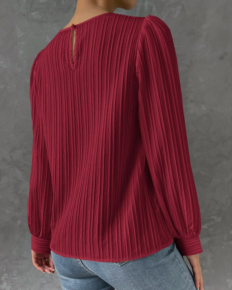 Bellachicha – Bluse mit Rundhalsausschnitt