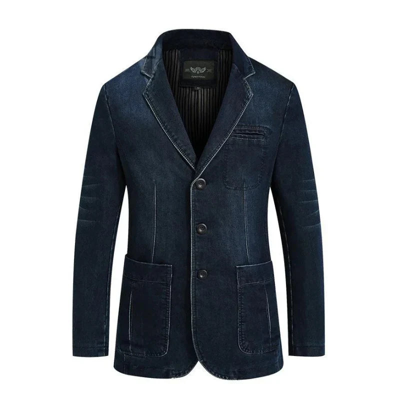 Ervin | veste blazer en denim et coton pour homme